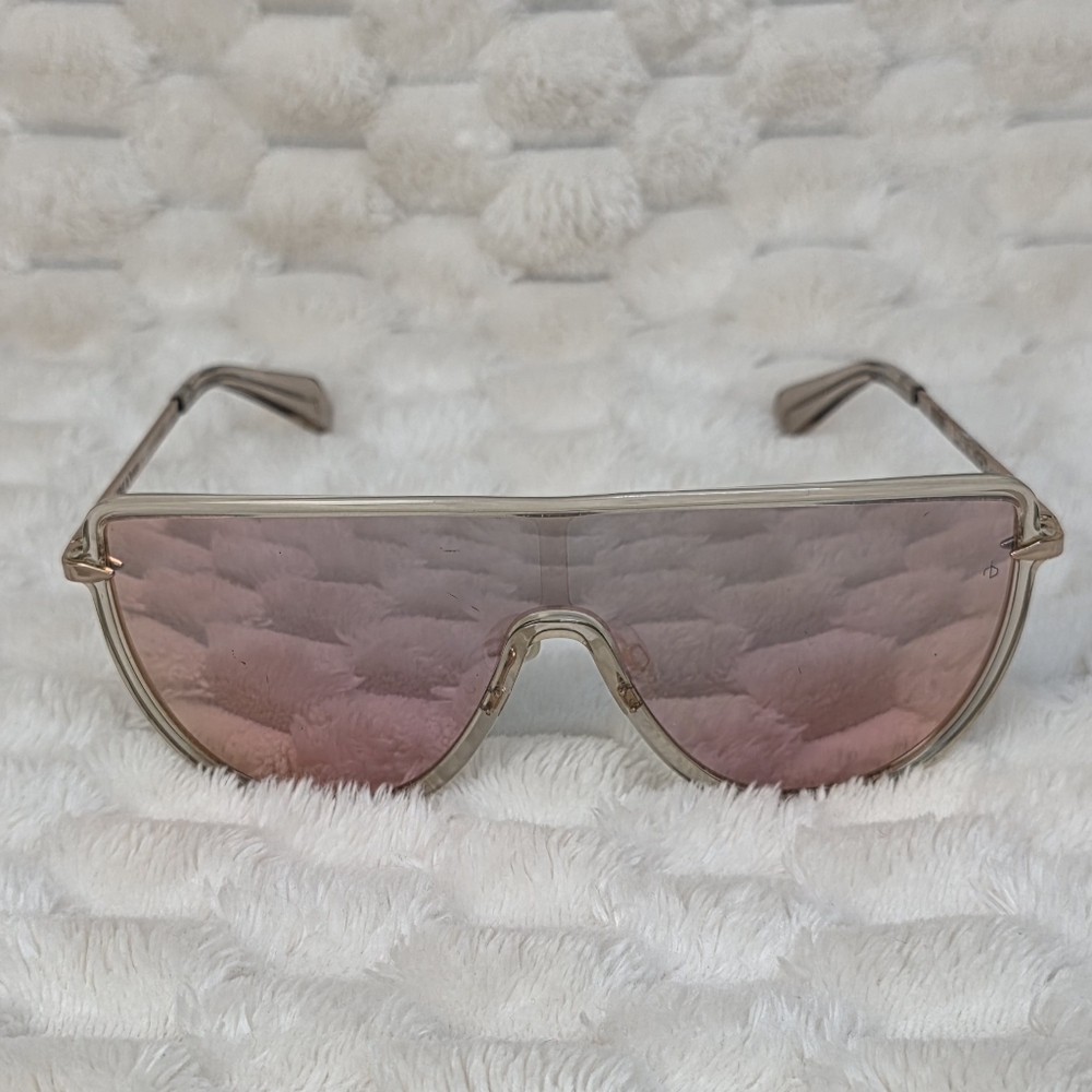 Rag & Bone Pink Shield Sunglasses - Picture 9 of 16